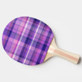 Amethyst Navy Blue Cotton Snoep Pink Madras Tafeltennisbatje (Zijkant)