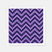 Amethyst, Navy Blue Large Chevron ZigZag Pattern Servetten (Voorkant)