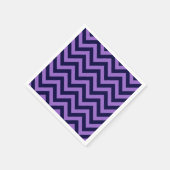 Amethyst, Navy Blue Large Chevron ZigZag Pattern Servetten (Hoek)