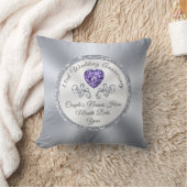 Amethyst Ontworpen, 33-weddenschappen Jubileum Gif Kussen (Deken)