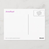 Amethyst op Black Background Version 2 Briefkaart (Achterkant)