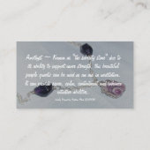 Amethyst-oproepkaart Visitekaartje (Achterkant)