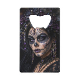 Amethyst Orchide Calavera – Gotische Suiker Schede Creditkaart Flessenopener
