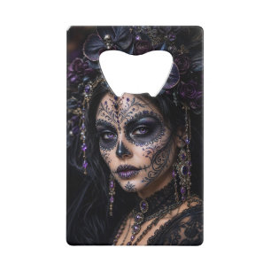 Amethyst Orchide Calavera – Gotische Suiker Schede Creditkaart Flessenopener