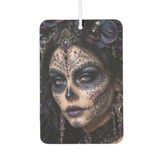 Amethyst Orchide Calavera – Gotische Suiker Schede Luchtverfrisser (Voorkant)
