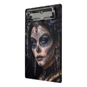 Amethyst Orchide Calavera – Gotische Suiker Schede Mini Klembord (Angled2)
