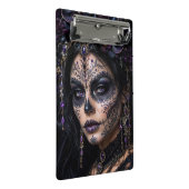 Amethyst Orchide Calavera – Gotische Suiker Schede Mini Klembord (Schuin)