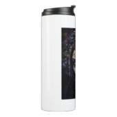 Amethyst Orchide Calavera – Gotische Suiker Schede Thermosbeker (Gedraaid links)