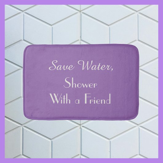 Amethyst Orchide Paarse Bespaar Water Grappige Knu Badmat