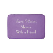 Amethyst Orkide Paars Water Besparen Grappige Knuf Badmat (Voorkant)