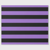 Amethyst Paars Black XL Stripes Pattern V Cadeaupapier (Vlak)