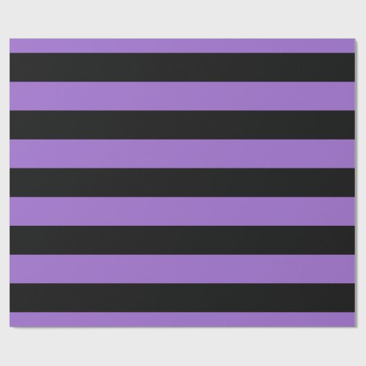 Amethyst Paars Black XL Stripes Pattern V Cadeaupapier (Vlak)