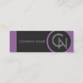 Amethyst Paars Bold Mini Visitekaartje (Voorkant)
