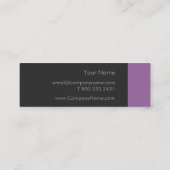 Amethyst Paars Bold Mini Visitekaartje (Achterkant)