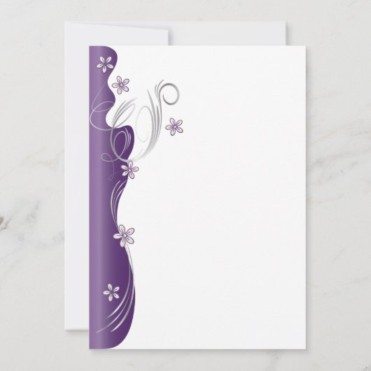 Amethyst Paars en Silver Kaart (Achterkant)