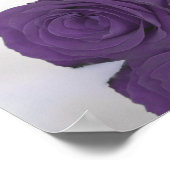 Amethyst Paars Roos 6 Tafel-bruiloft Poster (Hoek)