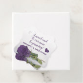 Amethyst Paars Roos Sweet-end Nieuw begin Bedankjes Labels (In situ)