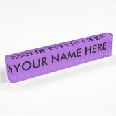 AMETHYST PAARS (vaste kleur) ~ Naambordje
