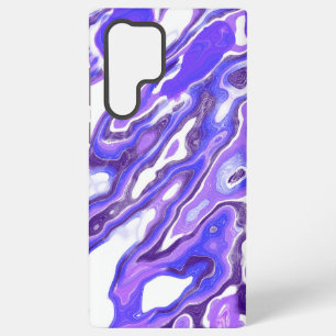Amethyst Paars Violette Kleurrijke Abstracte Marme Samsung Galaxy Hoesje