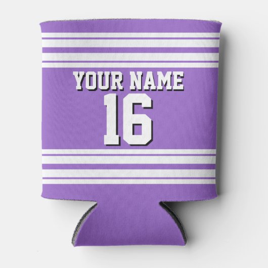 Amethyst Paars Wht Team Jersey Blikjeskoeler (Voorkant)