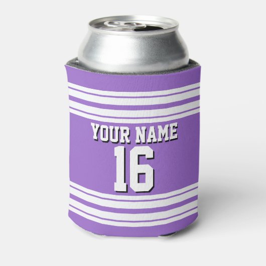 Amethyst Paars Wht Team Jersey Blikjeskoeler (Blikje Achterkant)