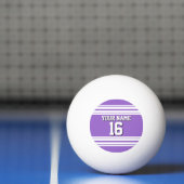 Amethyst Paars Wht Team Jersey Pingpongbal (Net)