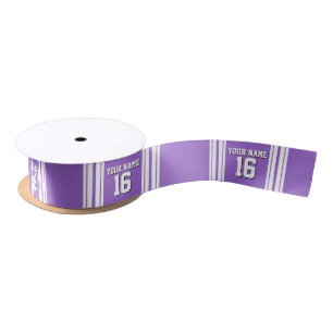 Amethyst Paars Wht Team Jersey Satijnen Lint