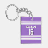 Amethyst Paars Wht Team Jersey Sleutelhanger (Voorkant Links)