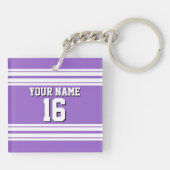 Amethyst Paars Wht Team Jersey Sleutelhanger (Achterkant)