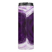 Amethyst Paars & Zilver Geode Moeder van de Bruide Thermosbeker (Achterkant)