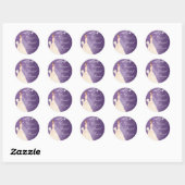 Amethyst Paarse Bruid Vrijgezellenfeest Sticker (Vel)