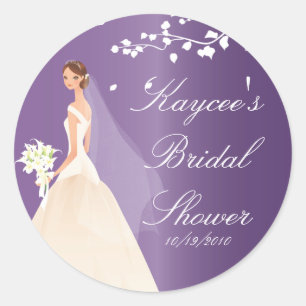 Amethyst Paarse Bruid Vrijgezellenfeest Sticker