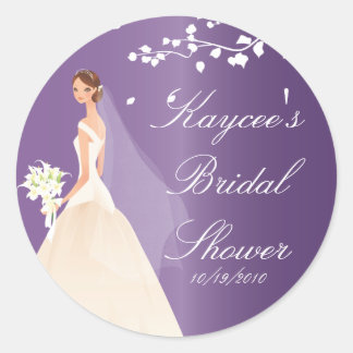 Amethyst Paarse Bruid Vrijgezellenfeest Sticker