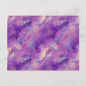 Amethyst Paarse Crystal Gel Textuur Briefkaart (Voorkant)