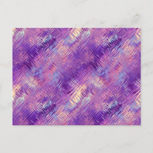 Amethyst Paarse Crystal Gel Textuur Briefkaart (Voorkant)