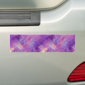 Amethyst Paarse Crystal Gel Textuur Bumpersticker (Op auto)