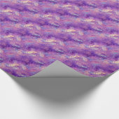 Amethyst Paarse Crystal Gel Textuur Cadeaupapier (Hoek)