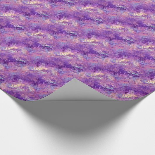 Amethyst Paarse Crystal Gel Textuur Cadeaupapier (Hoek)