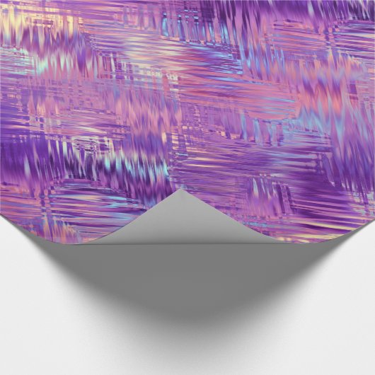 Amethyst Paarse Crystal Gel Textuur Cadeaupapier (Hoek)