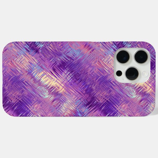 Amethyst Paarse Crystal Gel Textuur Case-Mate iPhone Case (Achterkant (horizontaal))