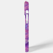 Amethyst Paarse Crystal Gel Textuur Case-Mate iPhone Case (Achterkant / Links)