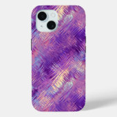Amethyst Paarse Crystal Gel Textuur Case-Mate iPhone Case (Achterkant)