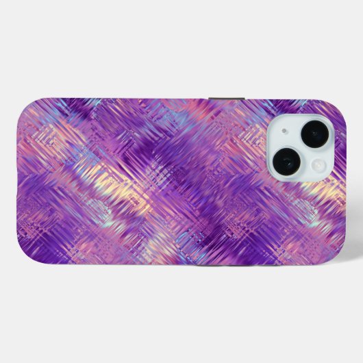 Amethyst Paarse Crystal Gel Textuur Case-Mate iPhone Case (Achterkant (horizontaal))