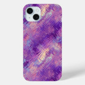 Amethyst Paarse Crystal Gel Textuur Case-Mate iPhone Case (Achterkant)