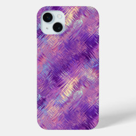 Amethyst Paarse Crystal Gel Textuur iPhone 15 Mini Hoesje