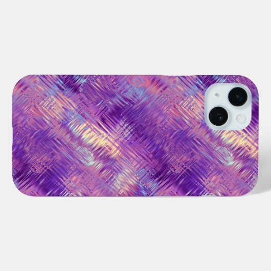 Amethyst Paarse Crystal Gel Textuur Case-Mate iPhone Case (Achterkant (horizontaal))