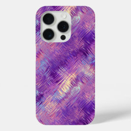 Amethyst Paarse Crystal Gel Textuur iPhone 15 Pro Case
