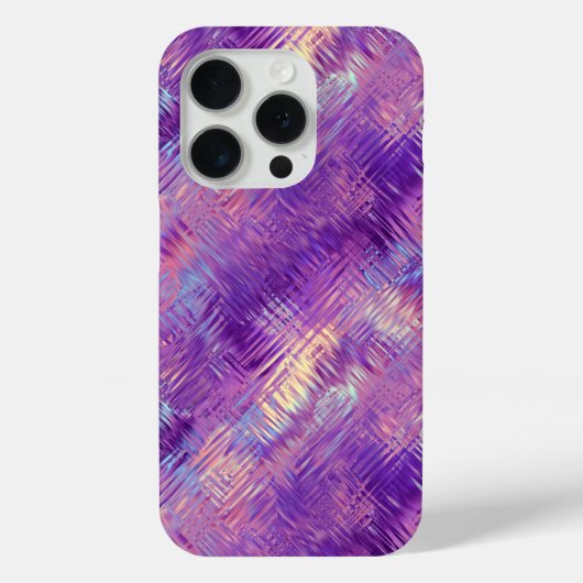 Amethyst Paarse Crystal Gel Textuur Case-Mate iPhone Case (Achterkant)