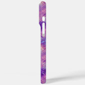 Amethyst Paarse Crystal Gel Textuur Case-Mate iPhone Case (Achterkant / Links)