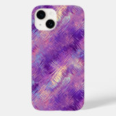Amethyst Paarse Crystal Gel Textuur Case-Mate iPhone Case (Achterkant)